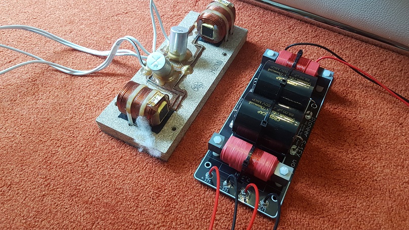 Woofer crossovers, original vs new