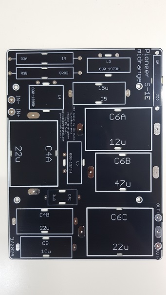 Midrange crossover PCB